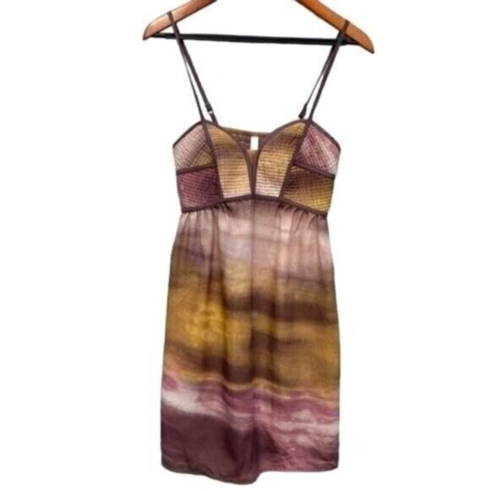Y2K Babydoll Pink and Brown Mini Slip Dress